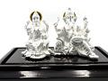 Ganesh & Lakshmi 999 Pure Silver  Idol (#01)